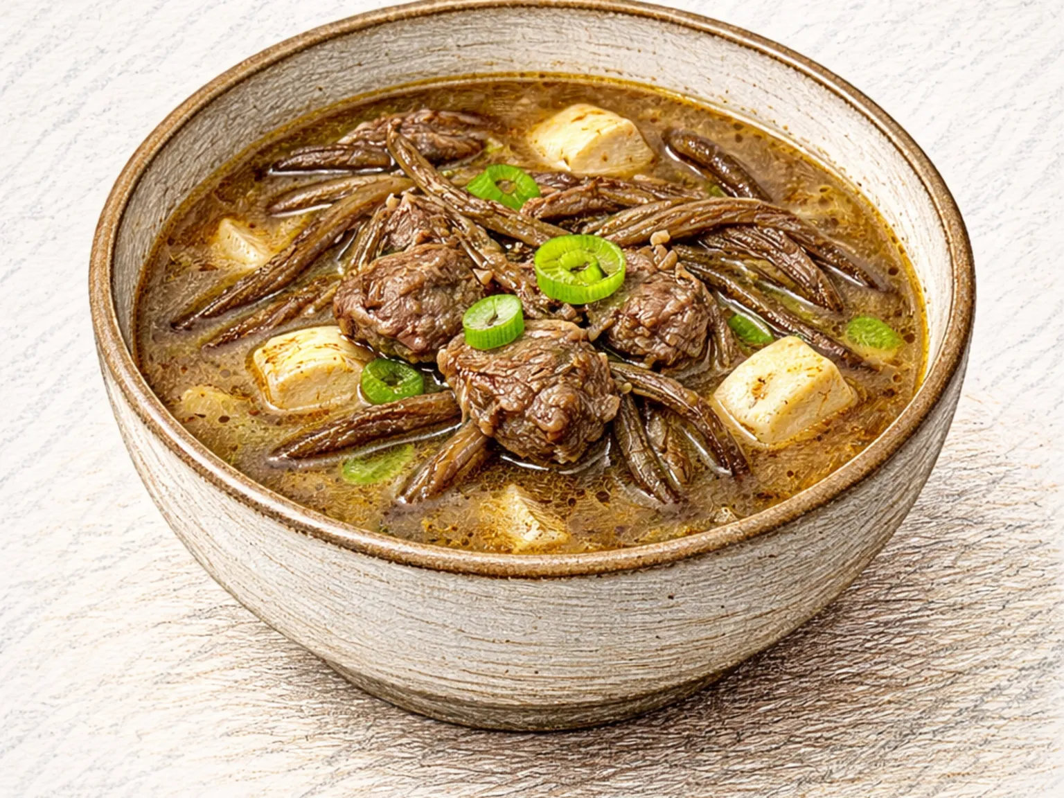 Gosari Sogogi-guk (Sopa de samambaia bracken e carne bovina)