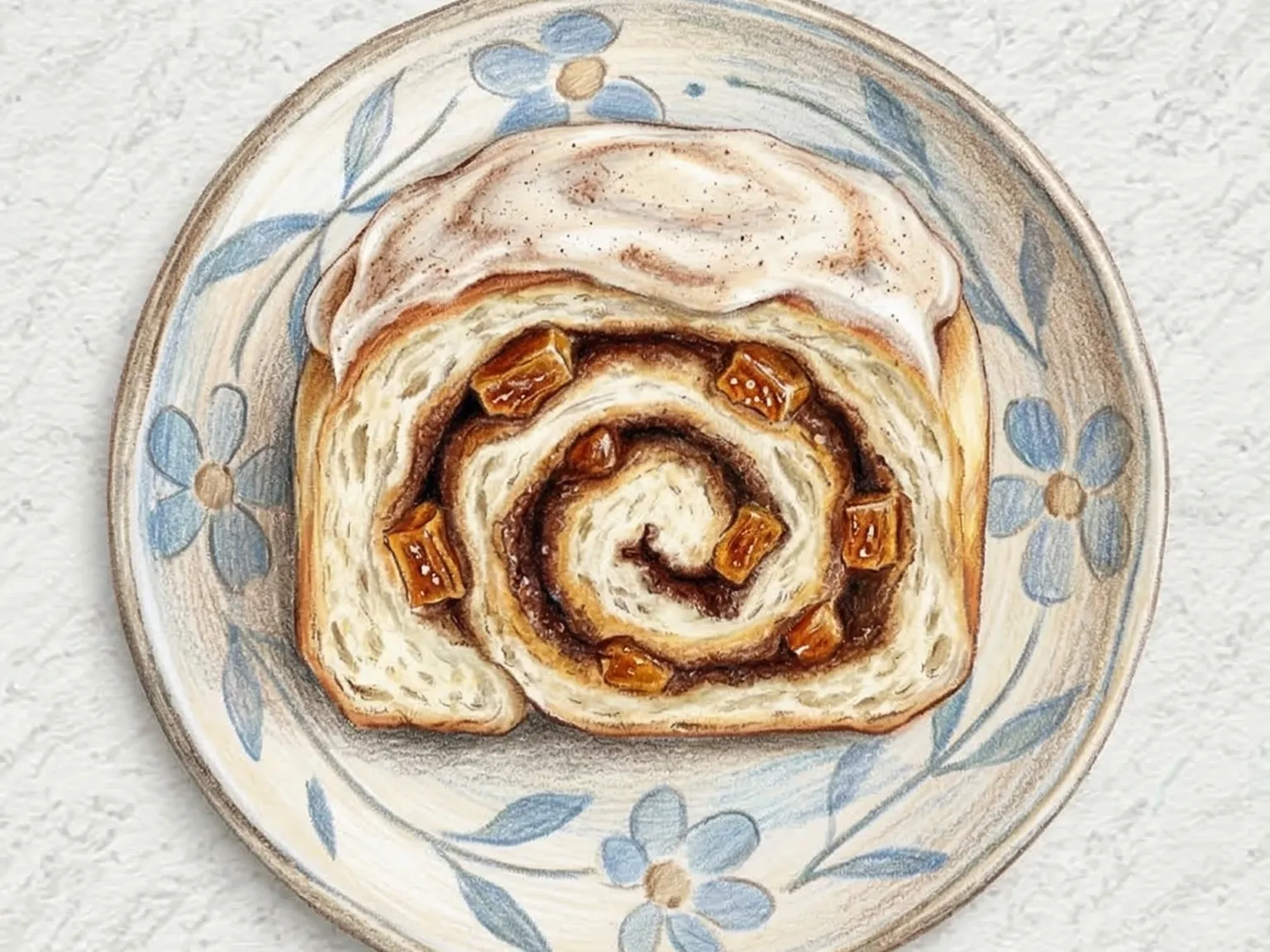 Gotgam Cinnamon Rolls (rollos de canela con caqui seco coreano)
