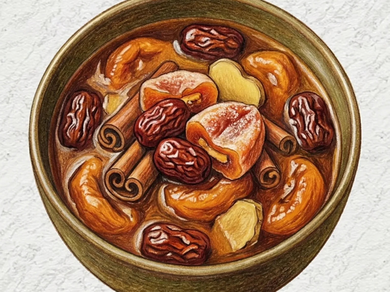 Gotgam-gyepi-cha (chá de canela e caqui seco coreano)