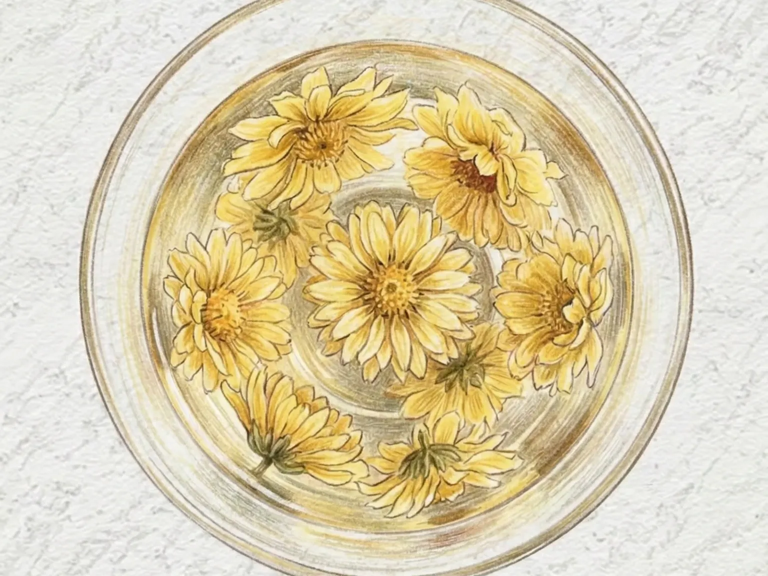 Gukhwa-cha (Chá de crisântemo coreano com jujuba e bagas de goji)