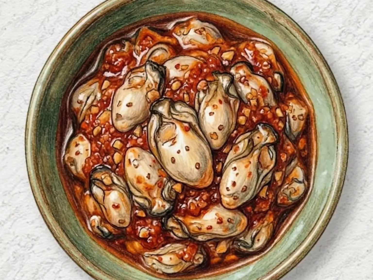 クルチョッカル(牡蠣のチョッカル(塩辛))