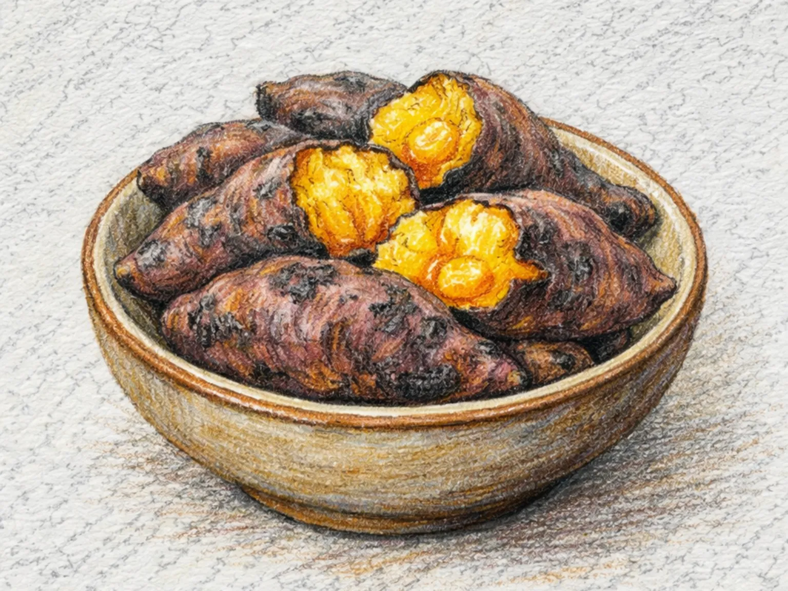 焼きいも（皮ごとじっくり焼いた甘い韓国焼き芋）