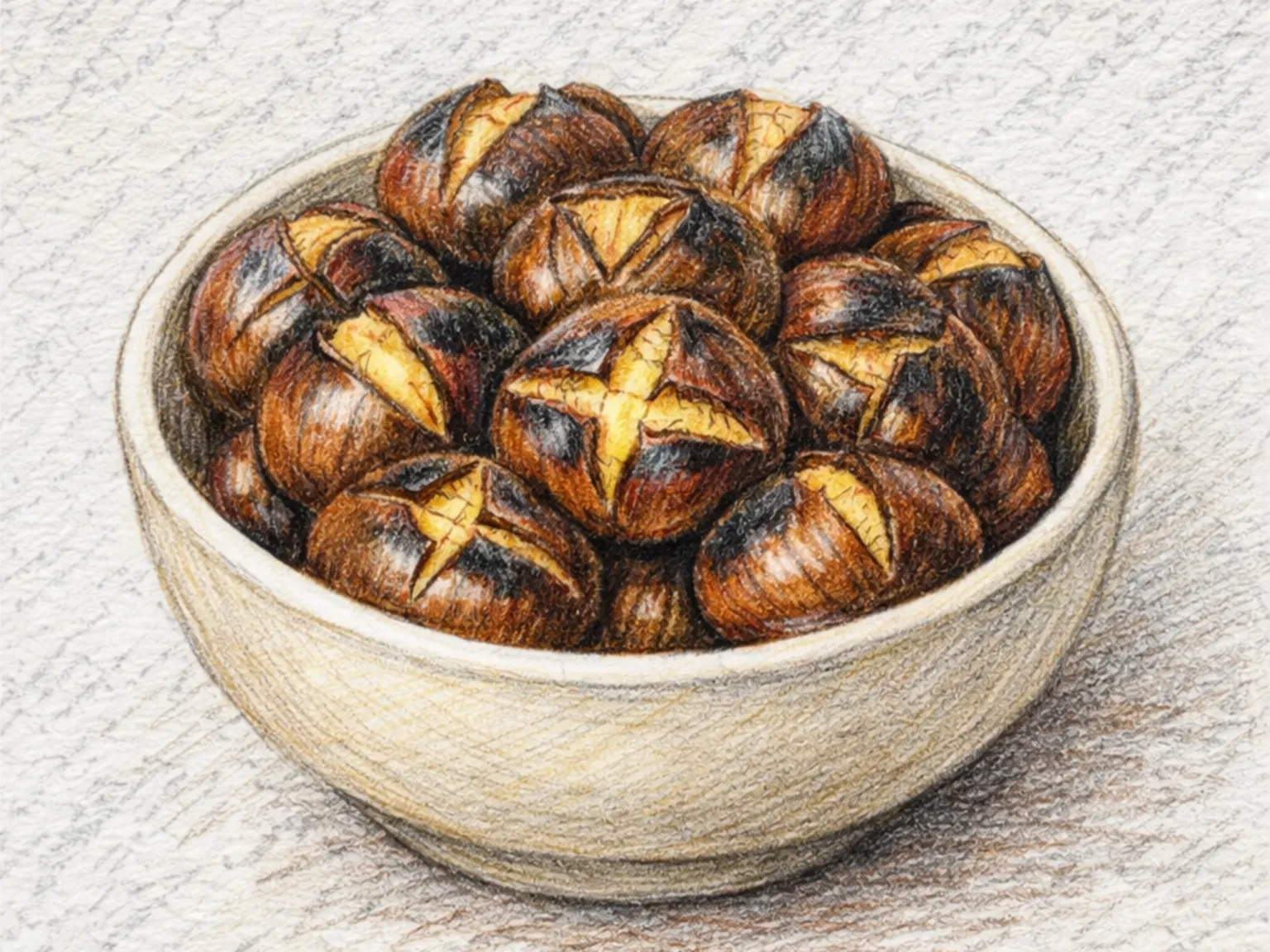 焼き栗（切り込み入りオーブン焼き栗）