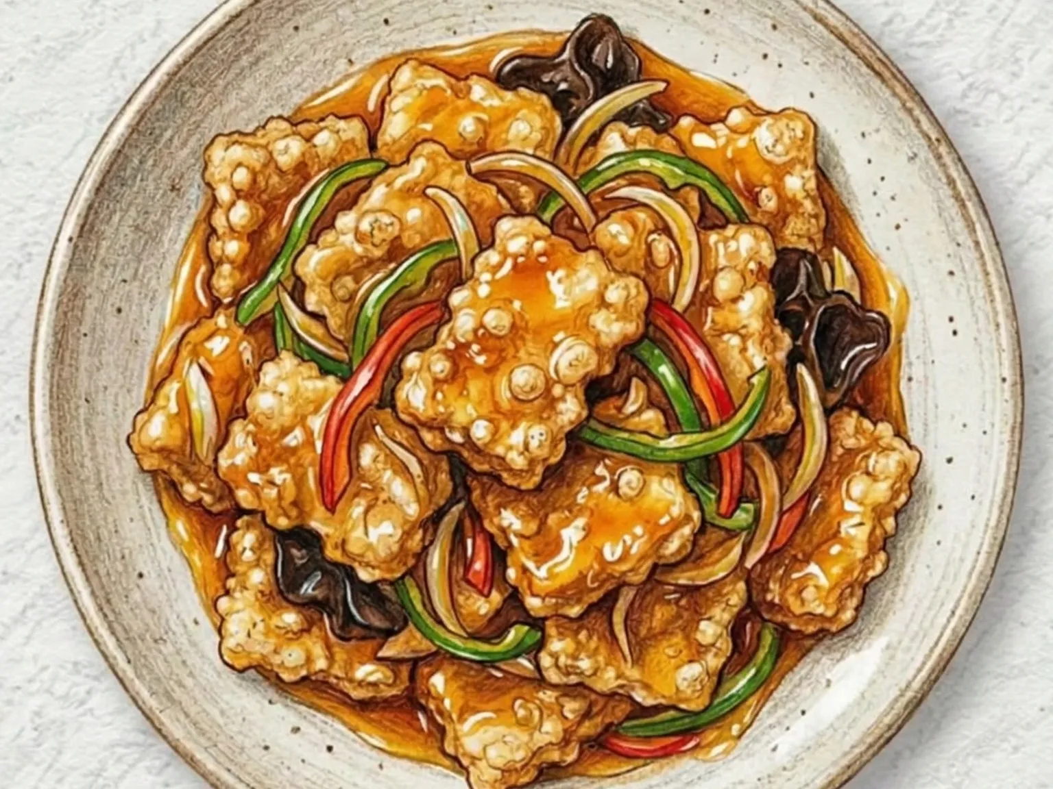 Guo Bao Rou (porco crocante agridoce)