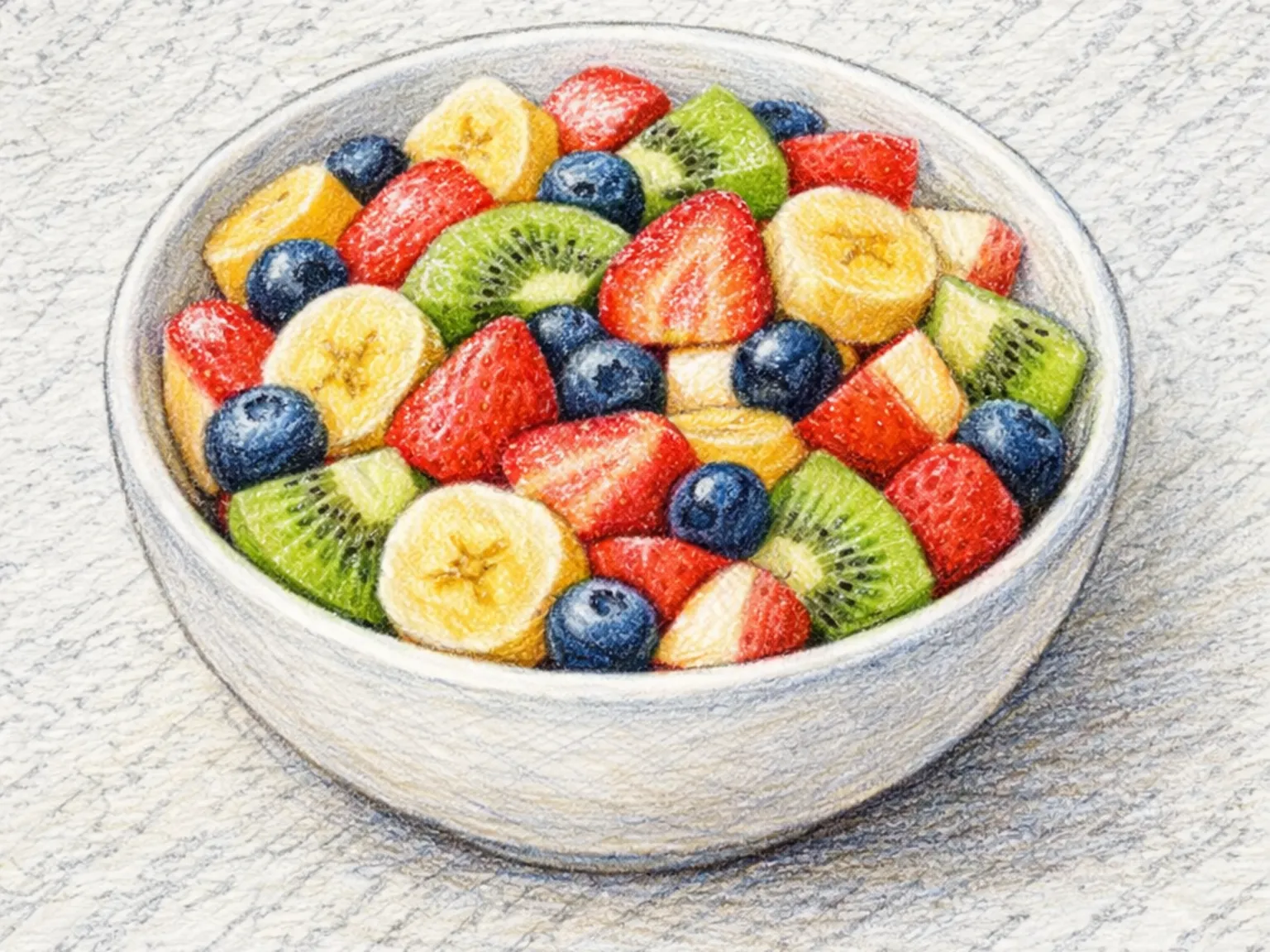 Gwail Salad (salada de frutas frescas com iogurte)