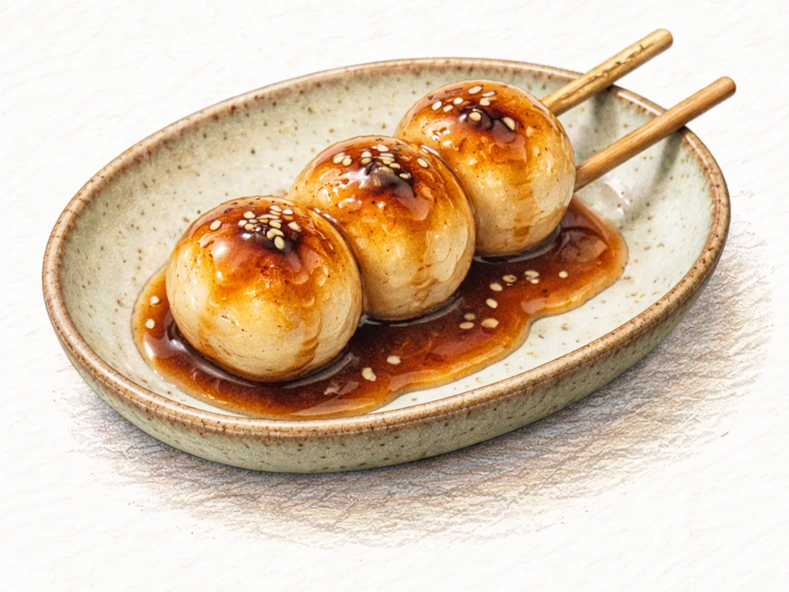 Gyeongdan (bolitas de arroz masticables con cobertura dulce)