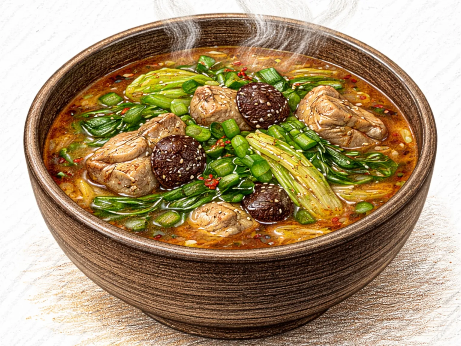 ヘジャンクク（二日酔い解消スープ）