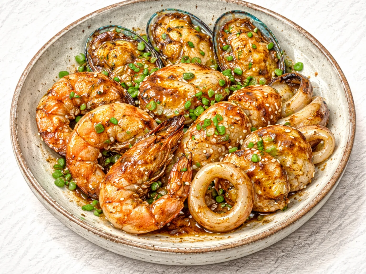 ヘムルテンジャングイ(海鮮のテンジャンソース焼き)