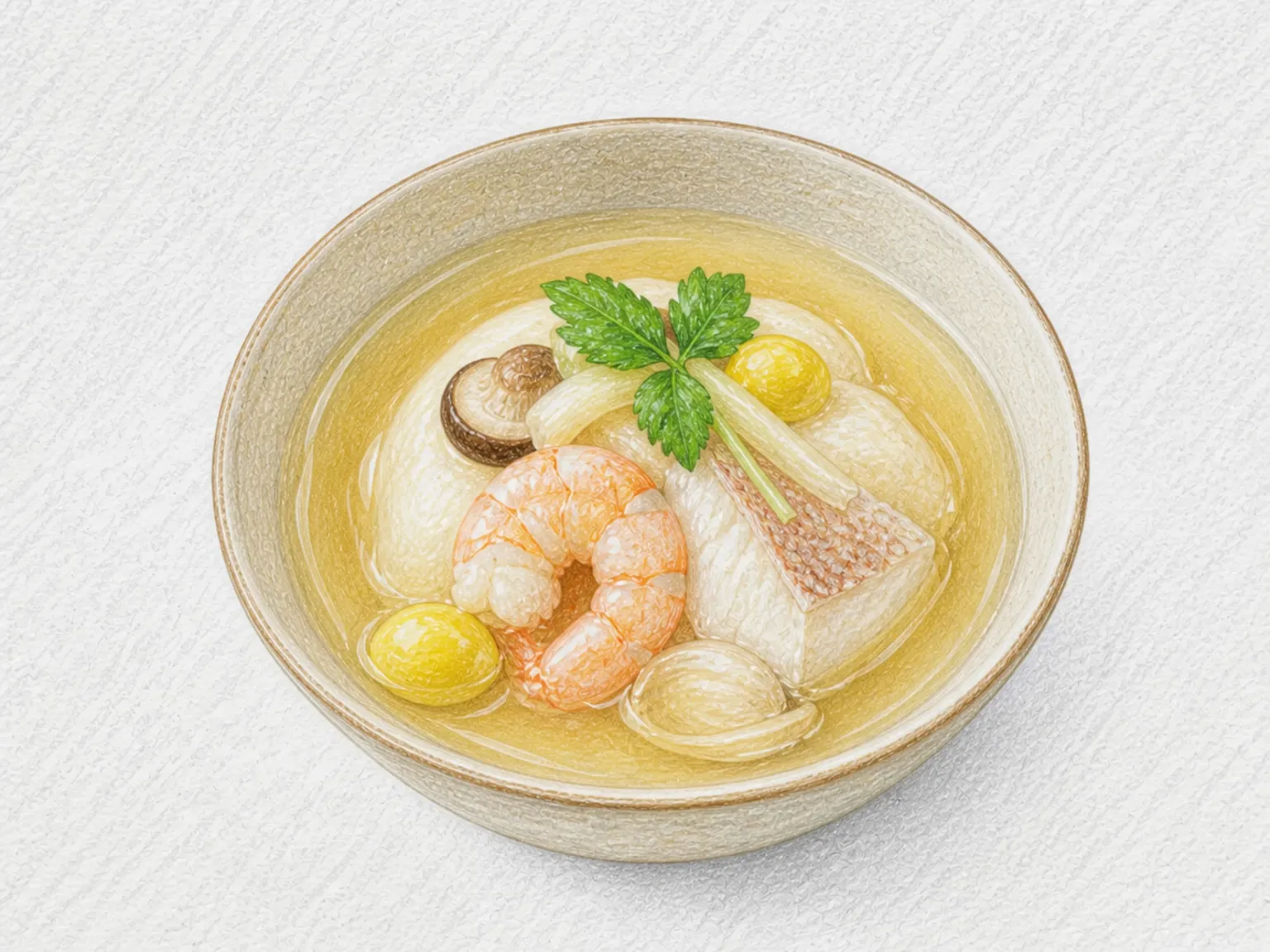 하스무시 (갈아 찐 연근 해산물찜)