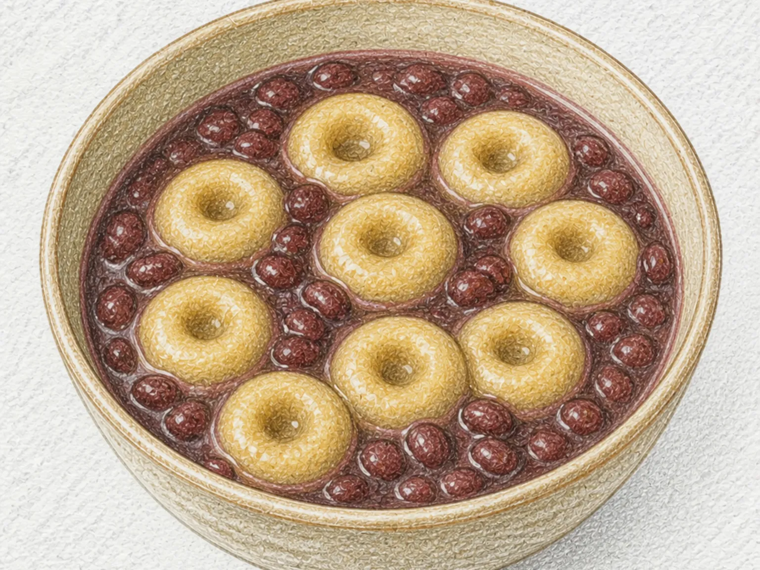 헷초코당고 (잡곡 경단 팥죽)