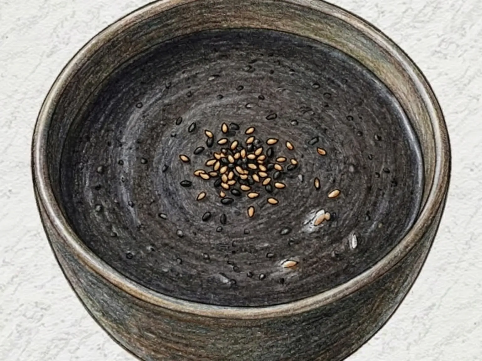 Heugimja Juk (gachas de sésamo negro coreanas)