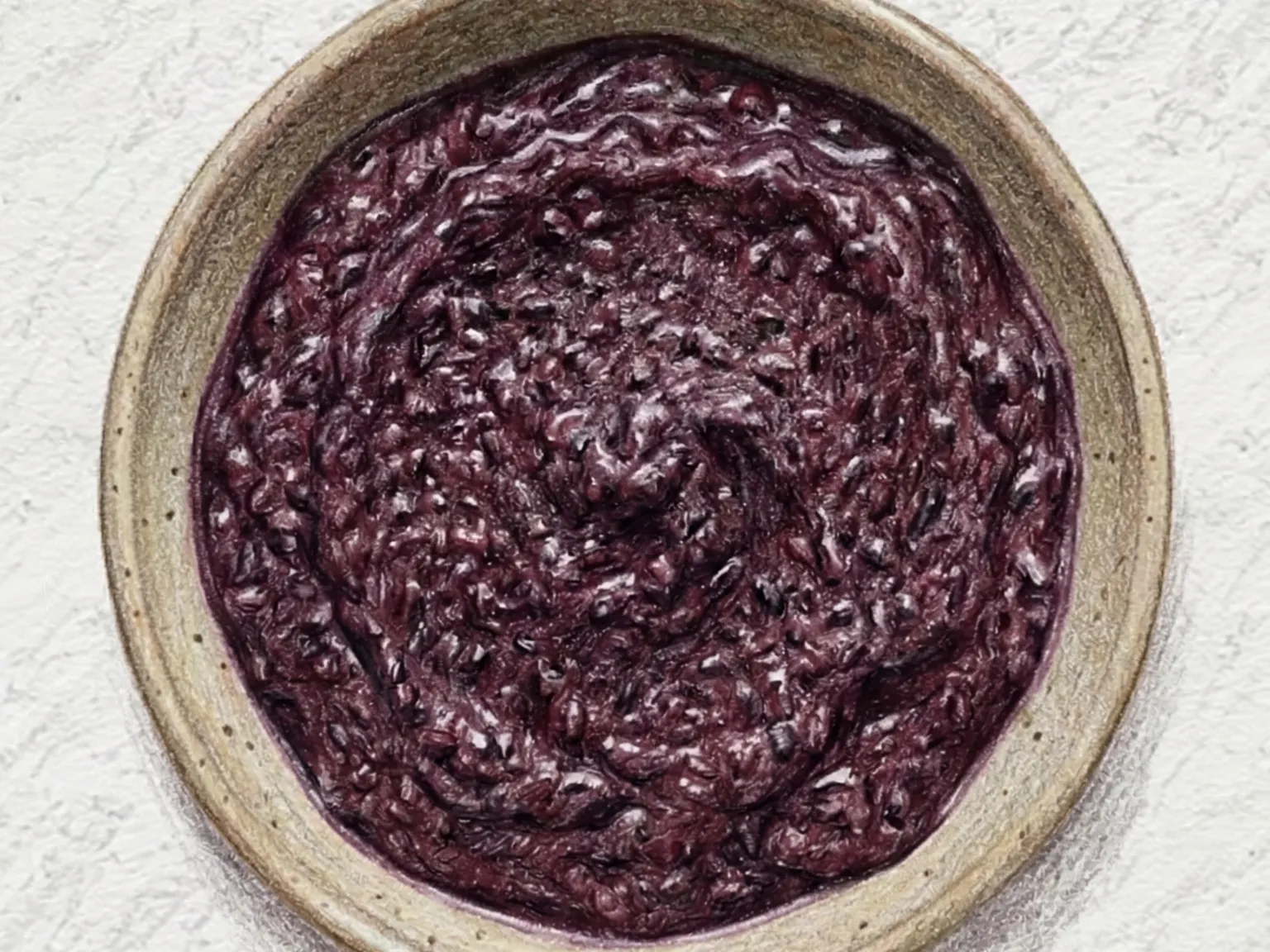 Heukmi Coconut Smoothie (smoothie coreano de arroz preto e coco)