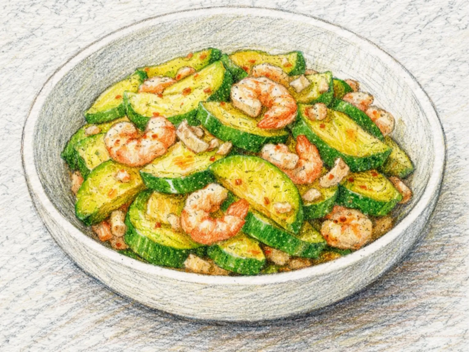 Hobak-bokkeum (calabacín salteado coreano)