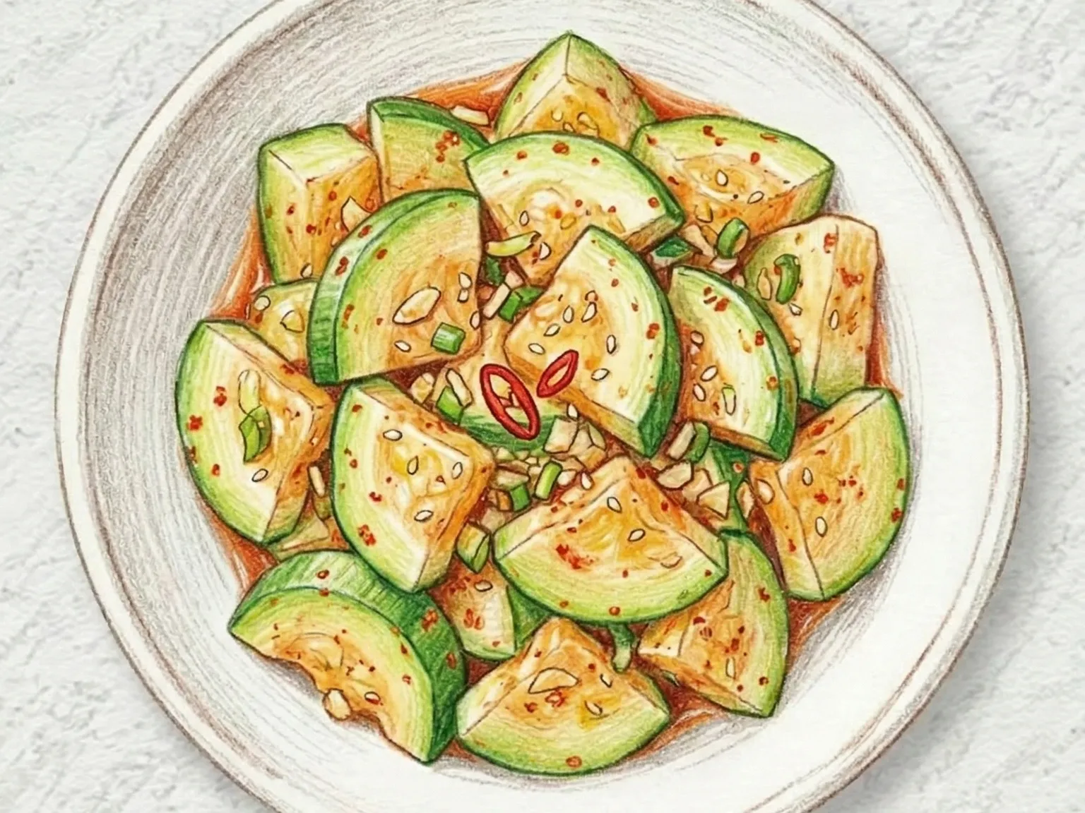 エホバッキムチ(ズッキーニキムチ)