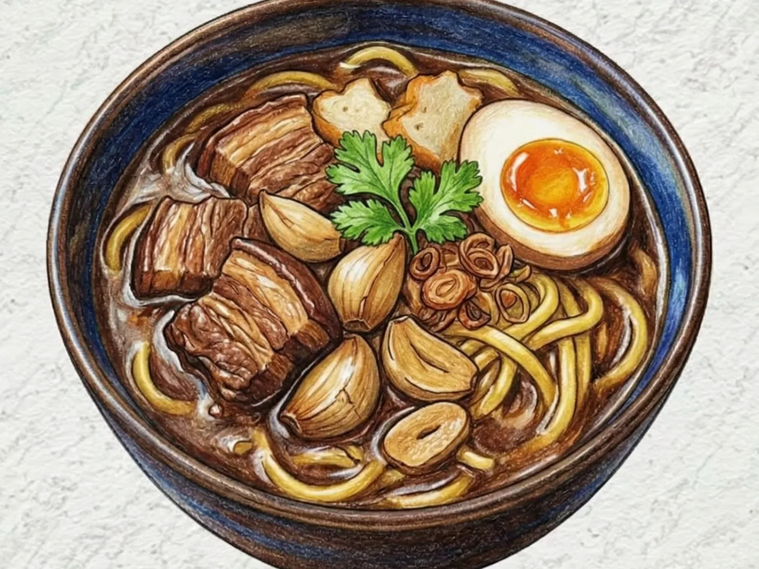 Hokkien Lor Mee (Macarrão com Molho Espesso)