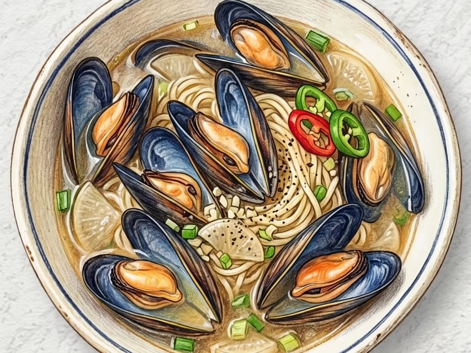 홍합탕면