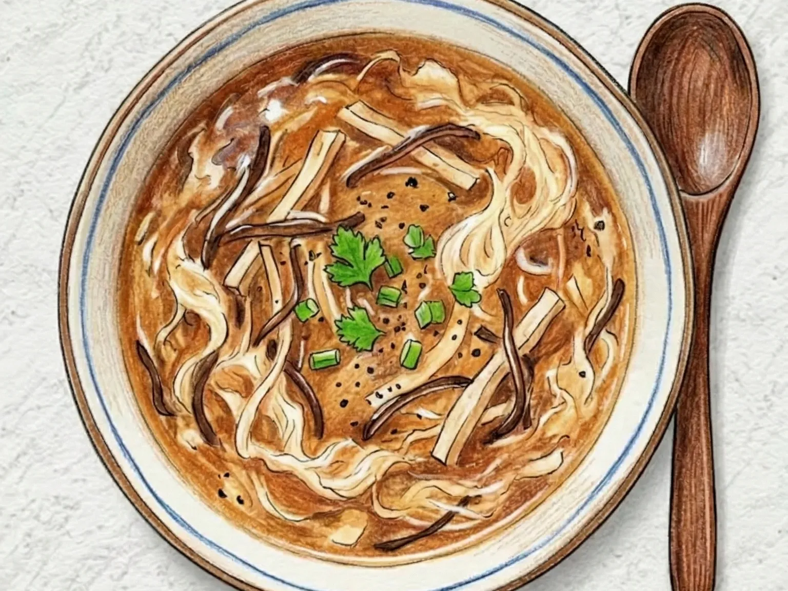 酸辣湯（酸っぱ辛い豆腐スープ）