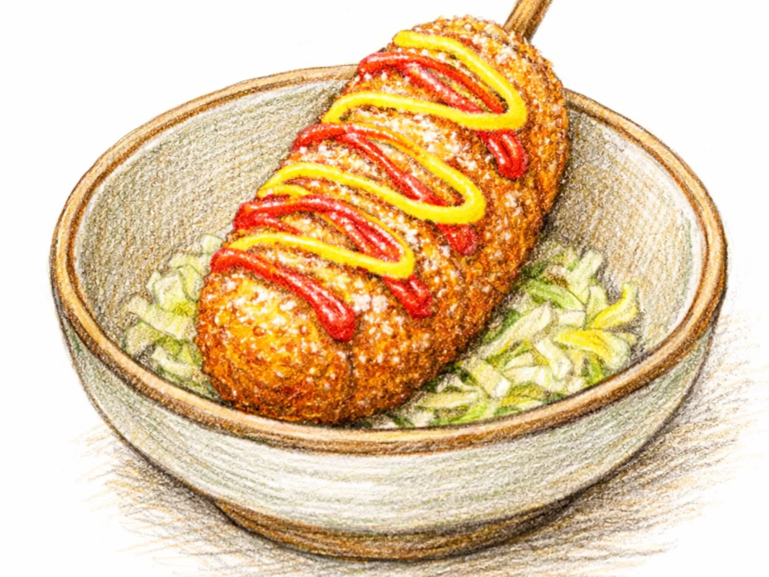 韓国式ホットドッグ（チーズドッグ）