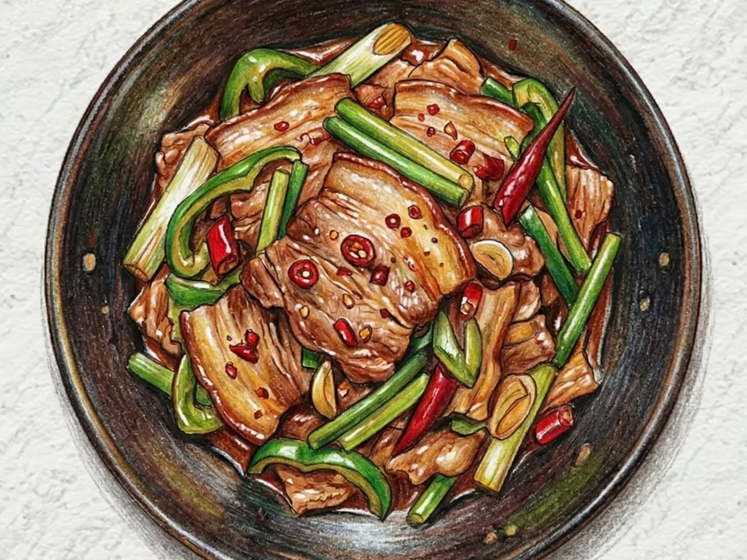 Hui Guo Rou (cerdo cocinado dos veces)