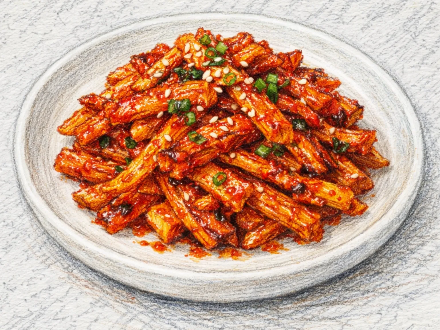 ファンテグイ（干しスケトウダラの焼き物）