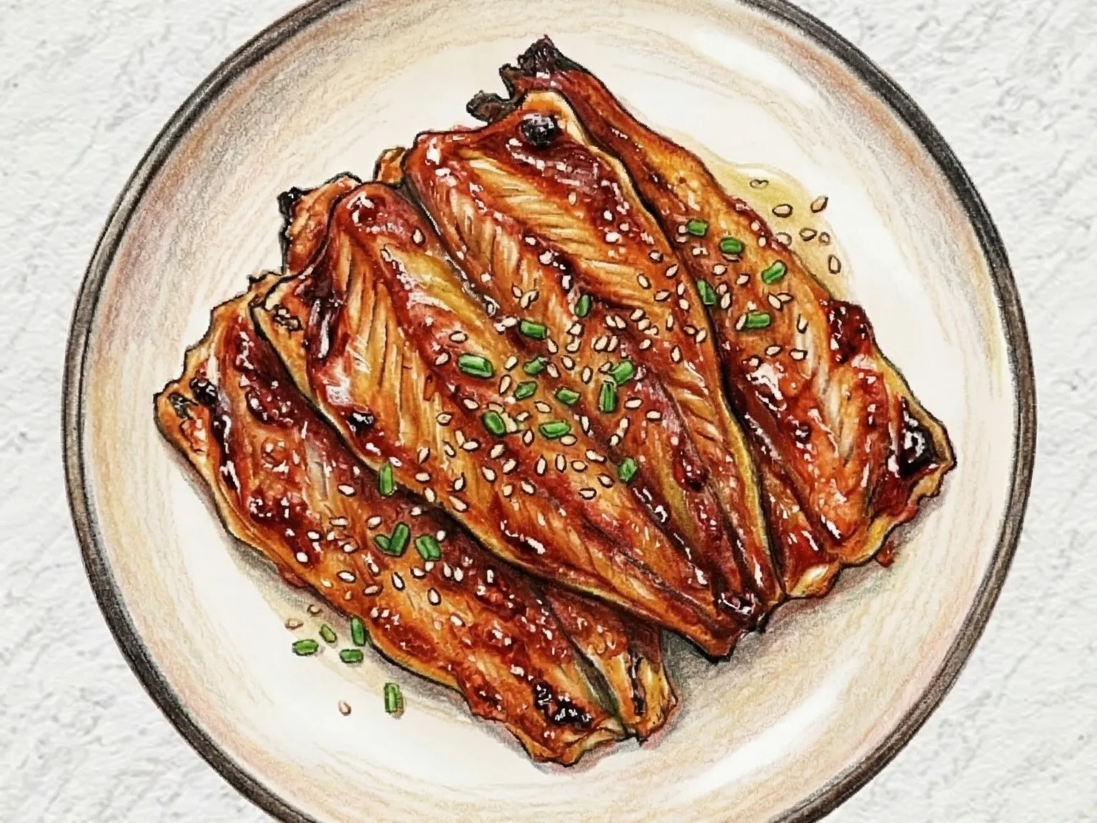 Hwangtae-po-gui (abadejo seco a la parrilla coreano)