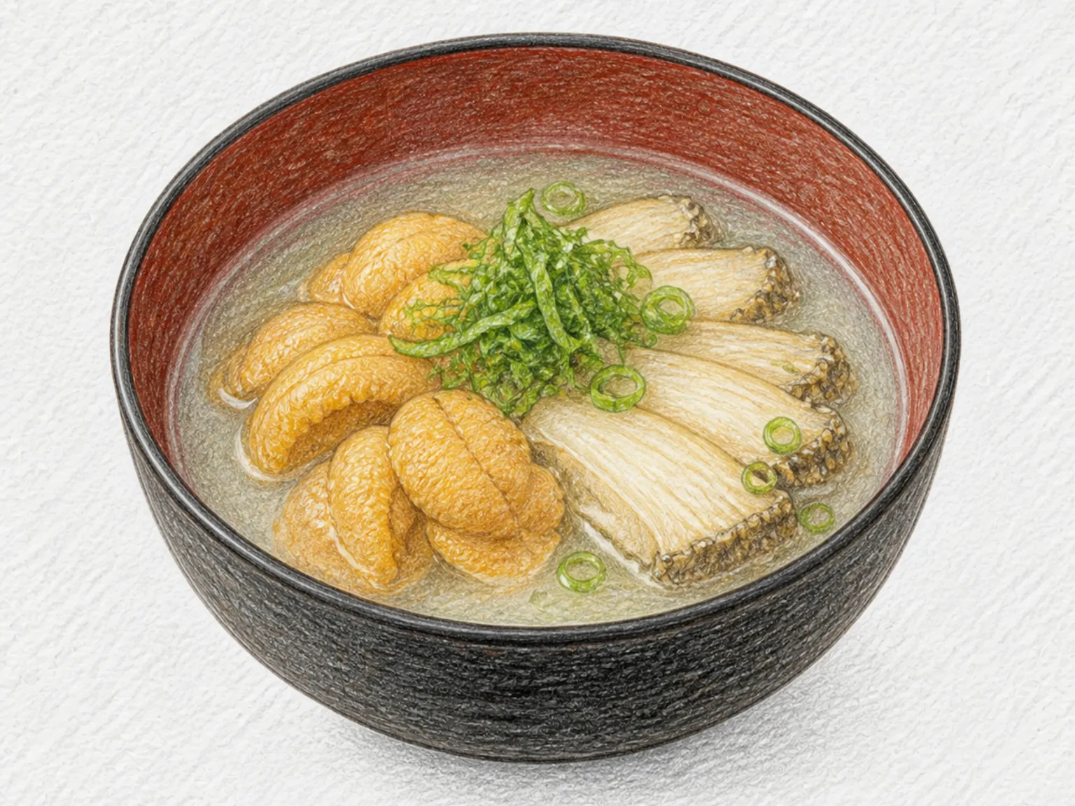 Ichigo-ni Sea Urchin and Abalone Soup