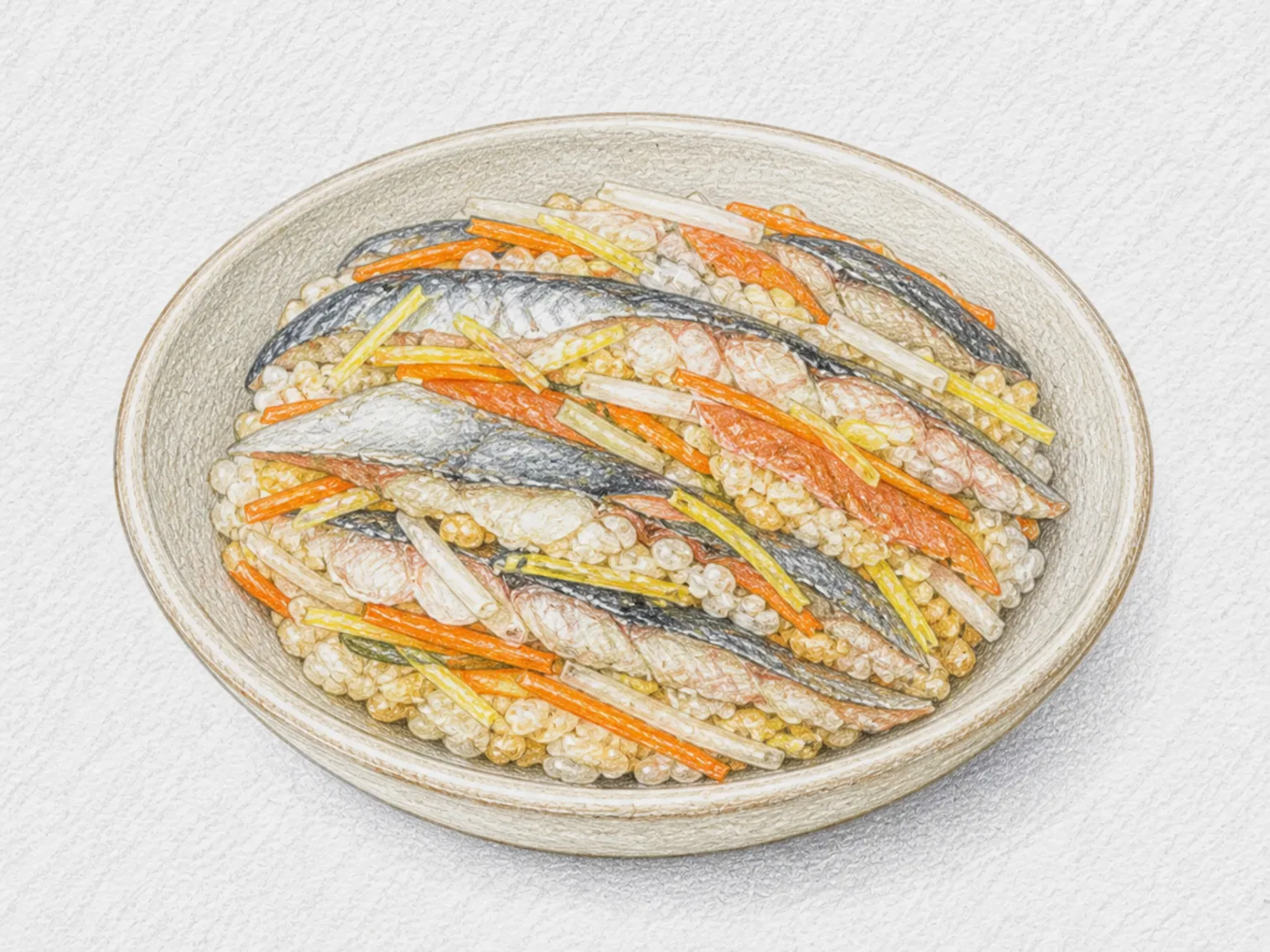 이즈시 (생선 채소 밥누룩 발효초밥)
