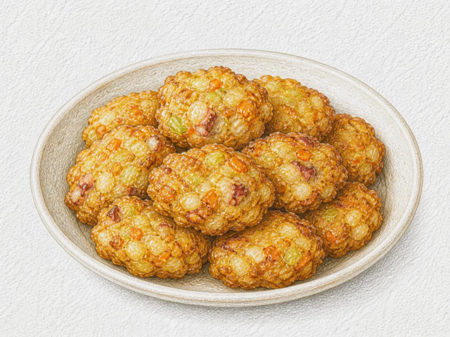 이카멘치 (다진 오징어 채소튀김)