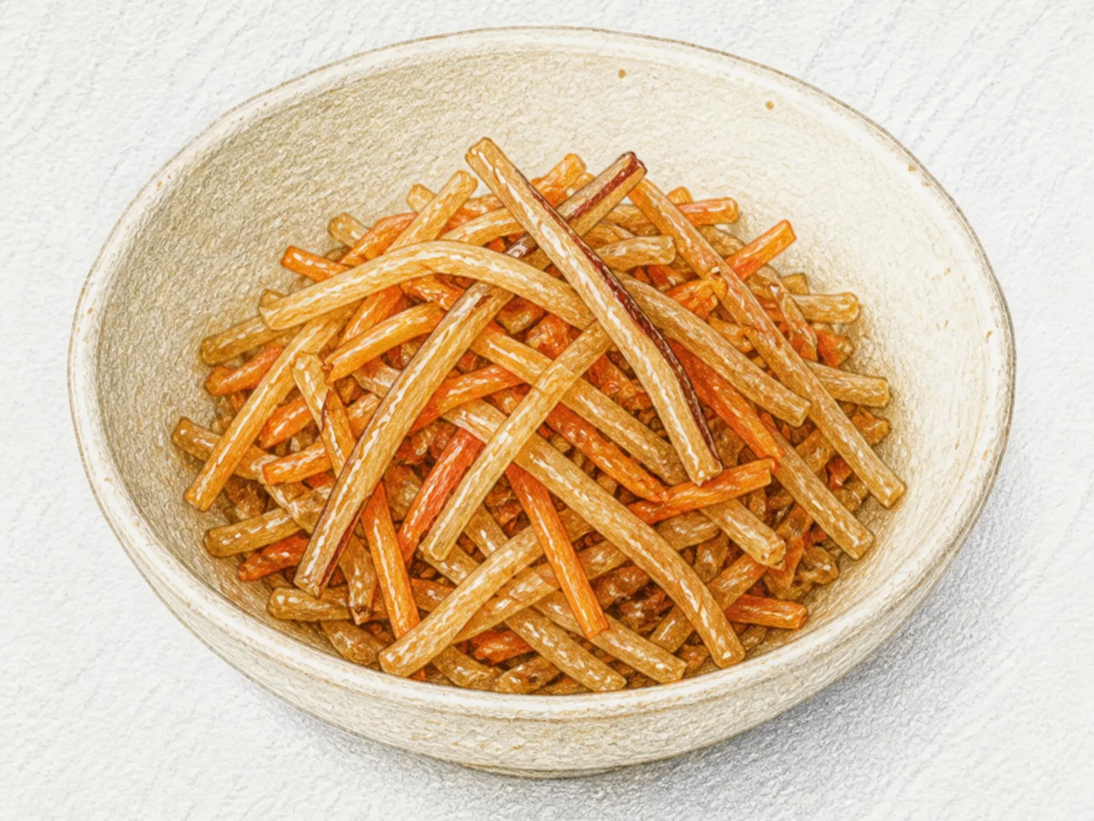 Ika Ninjin (Dried Squid and Carrot Pickle)