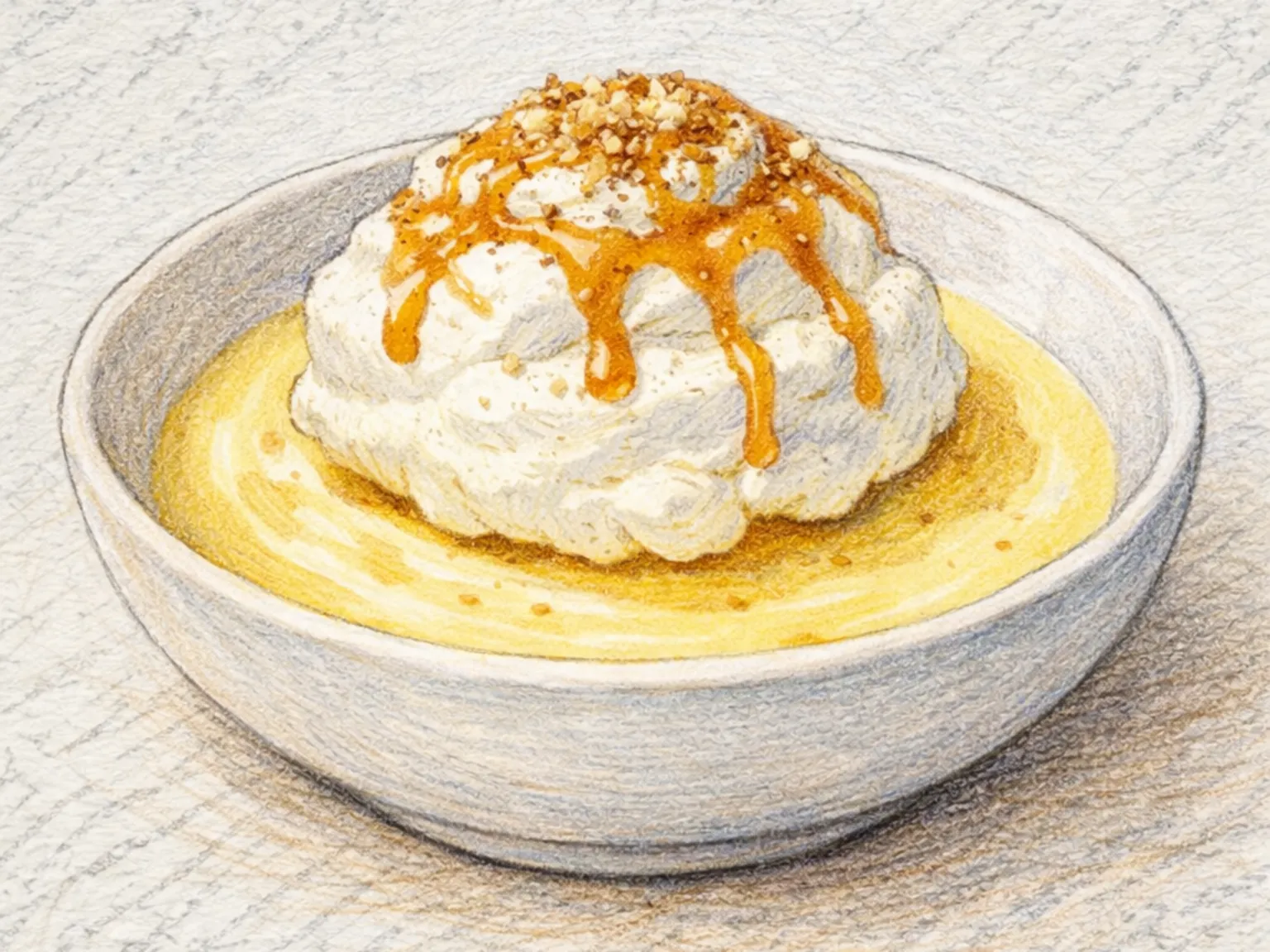 イル・フロッタント（バニラカスタードに浮かぶメレンゲ）