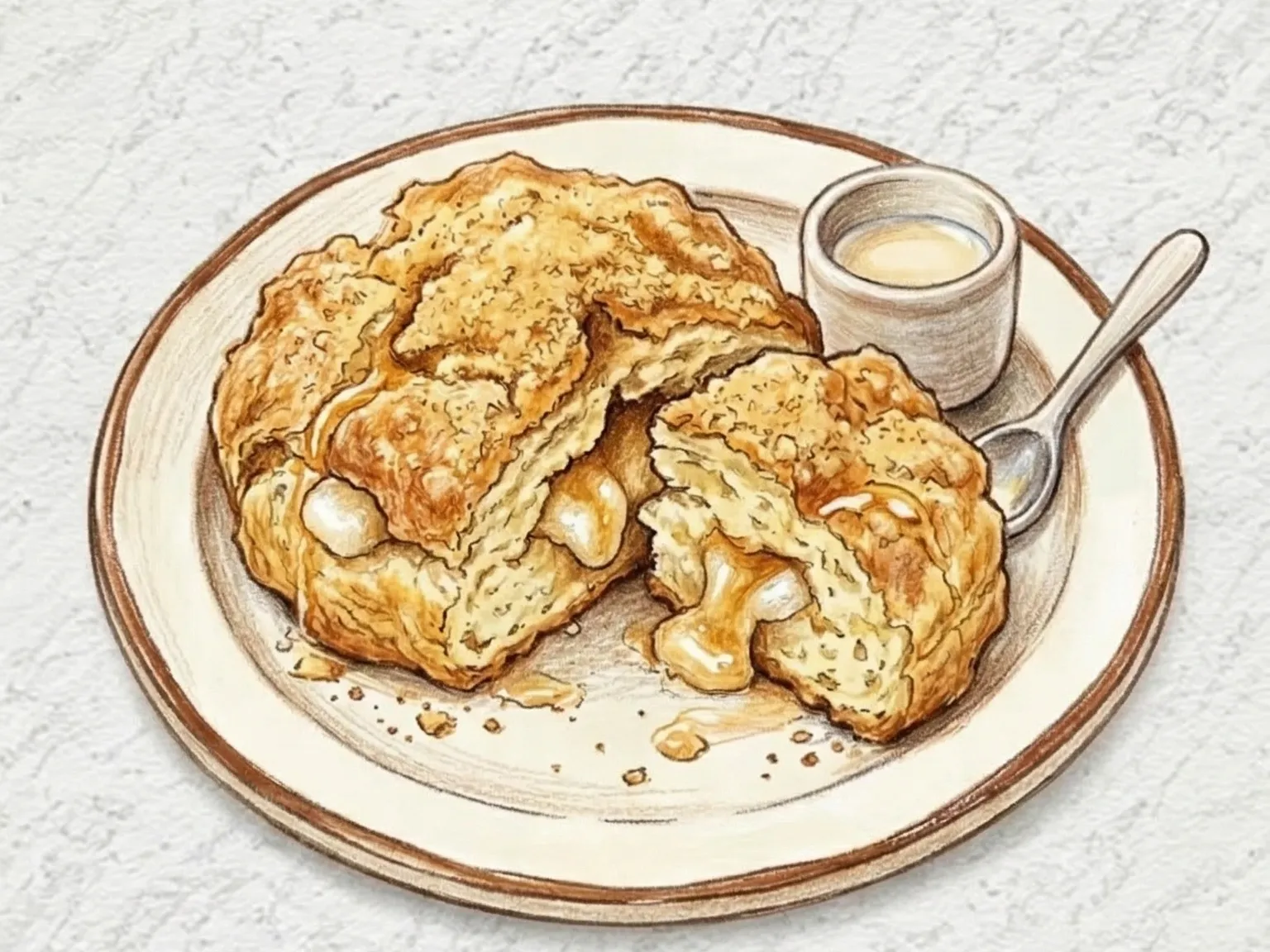 Injeolmi Scone (Scone de pó de soja torrado e bolinho de arroz)