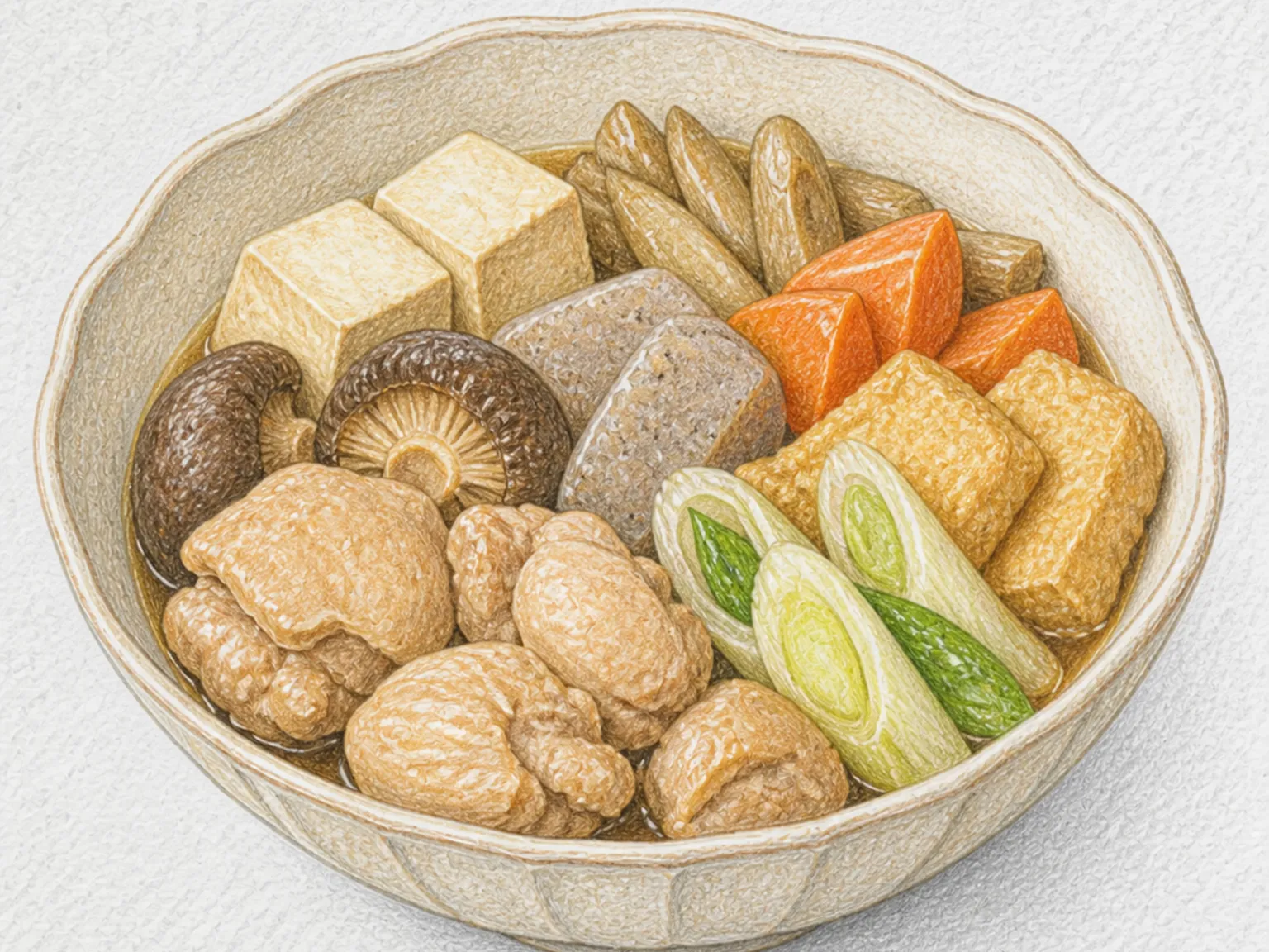 자부 (닭고기 두부 채소조림)