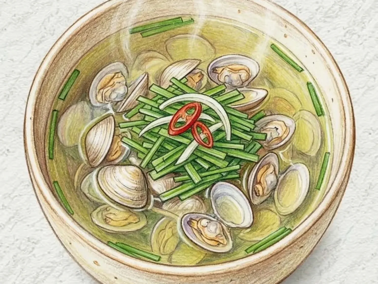 チェチョプクク（シジミスープ）