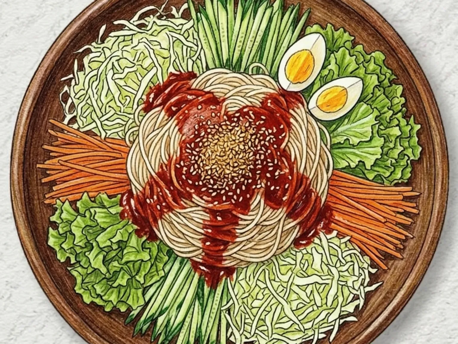 チェンバン グクス（大皿ビビン麺）