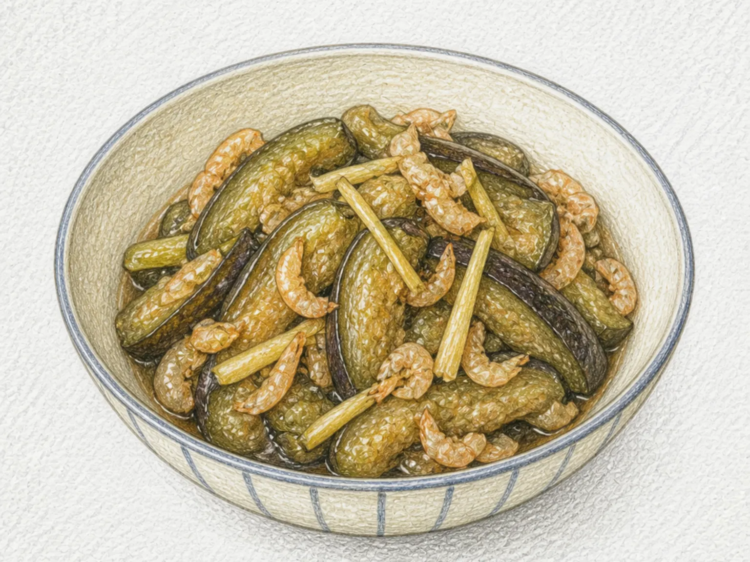 Jako Goko, Osaka Pickled Eggplant with Shrimp