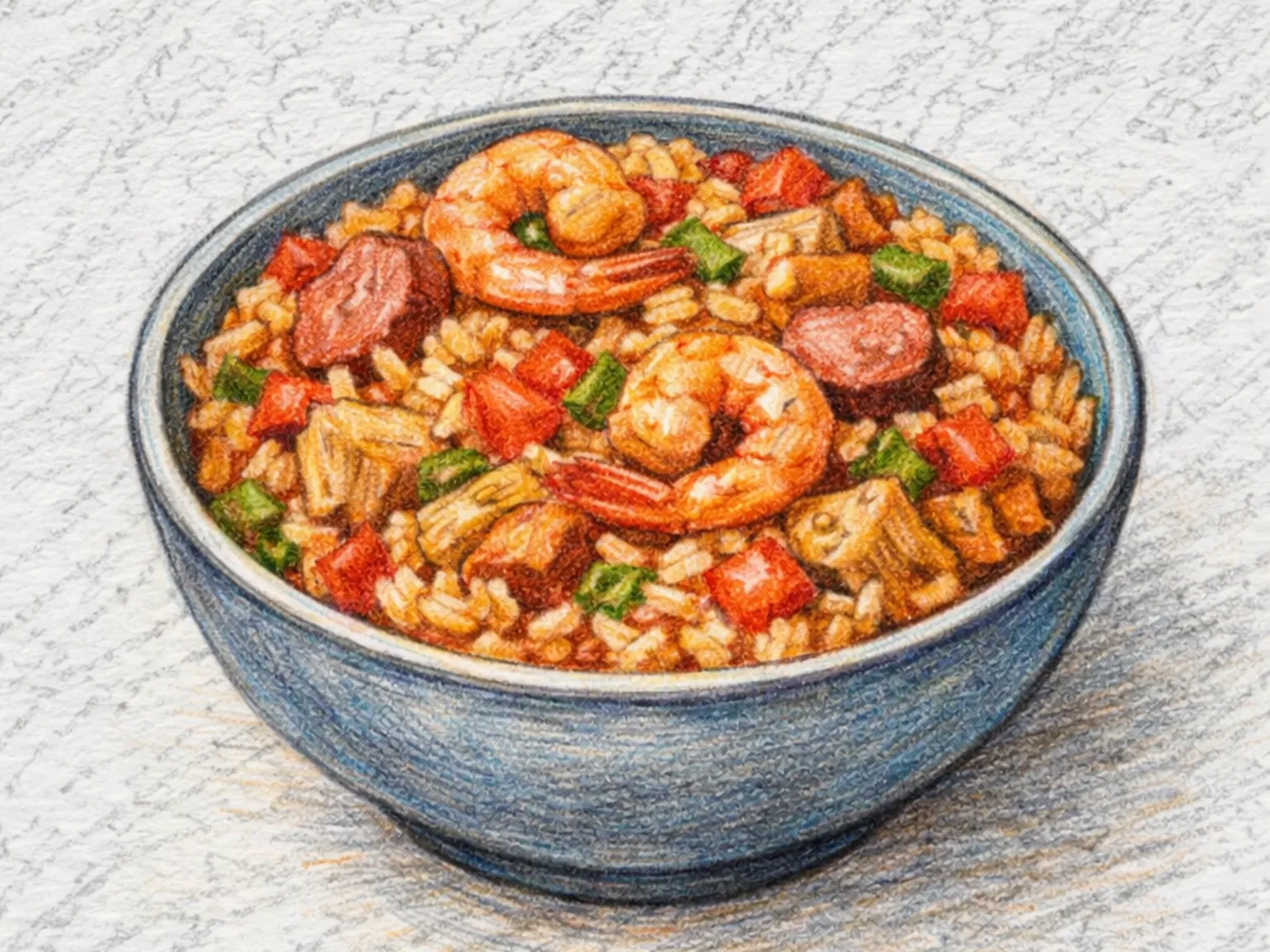 ジャンバラヤ（ルイジアナ風スパイシー炊き込みご飯）