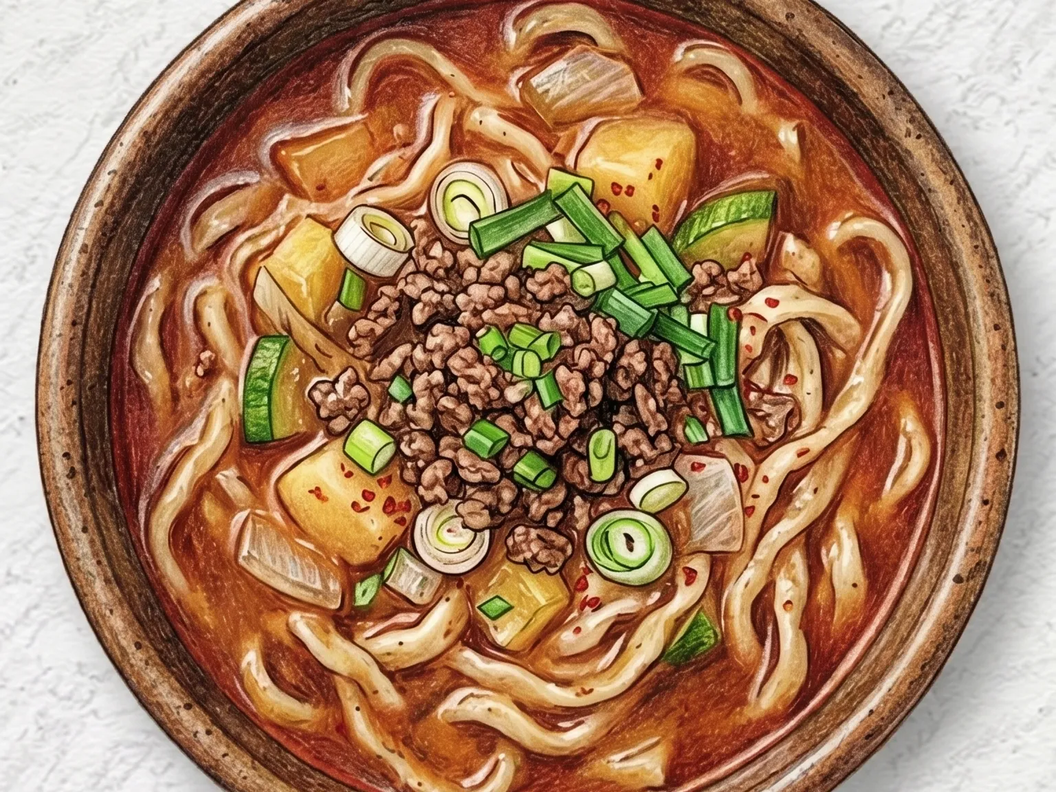 장칼국수