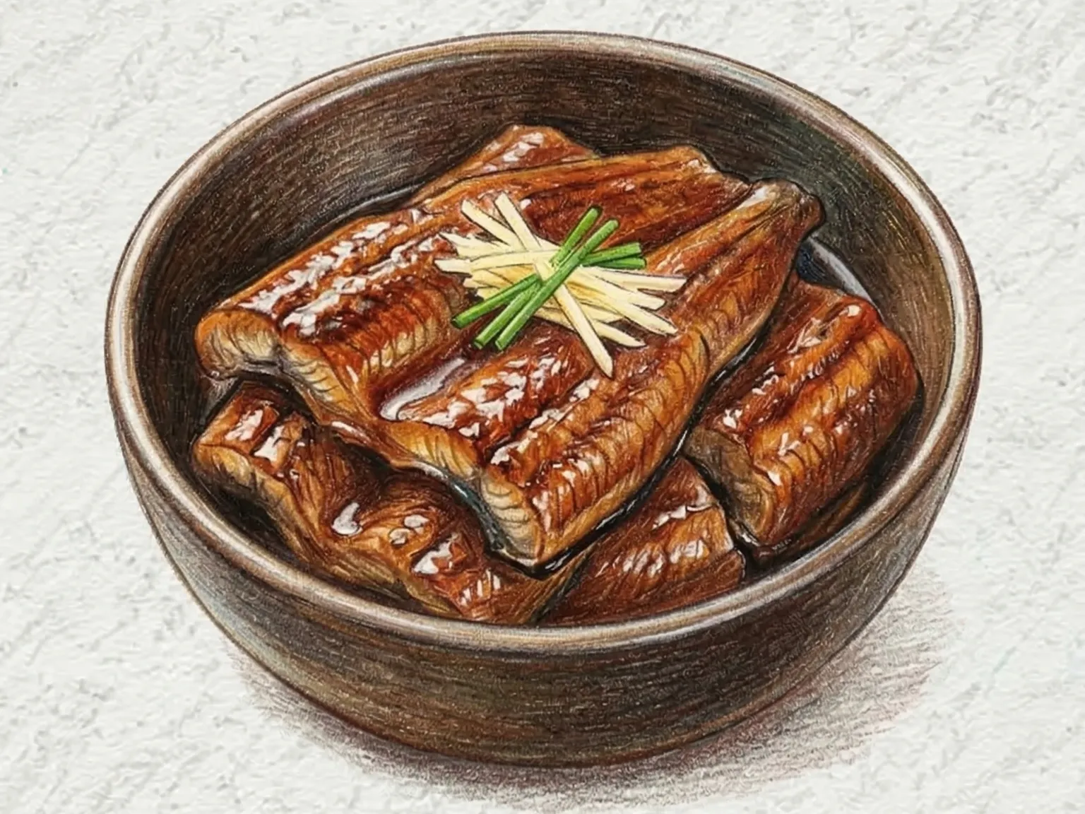 Jangeo-jjim (enguia coreana no vapor com glacê de soja e gengibre)