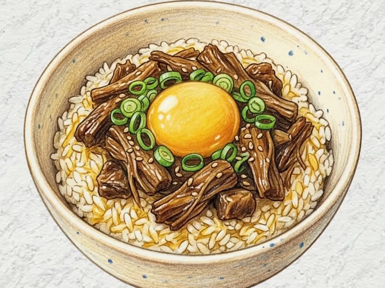 ジャンジョリムバターご飯(醤油煮牛肉とバターの混ぜご飯)