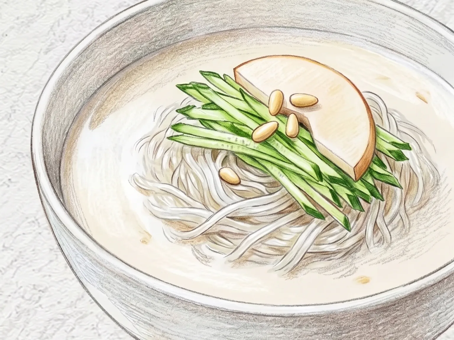 잣냉면 (고소한 잣국물 냉면)