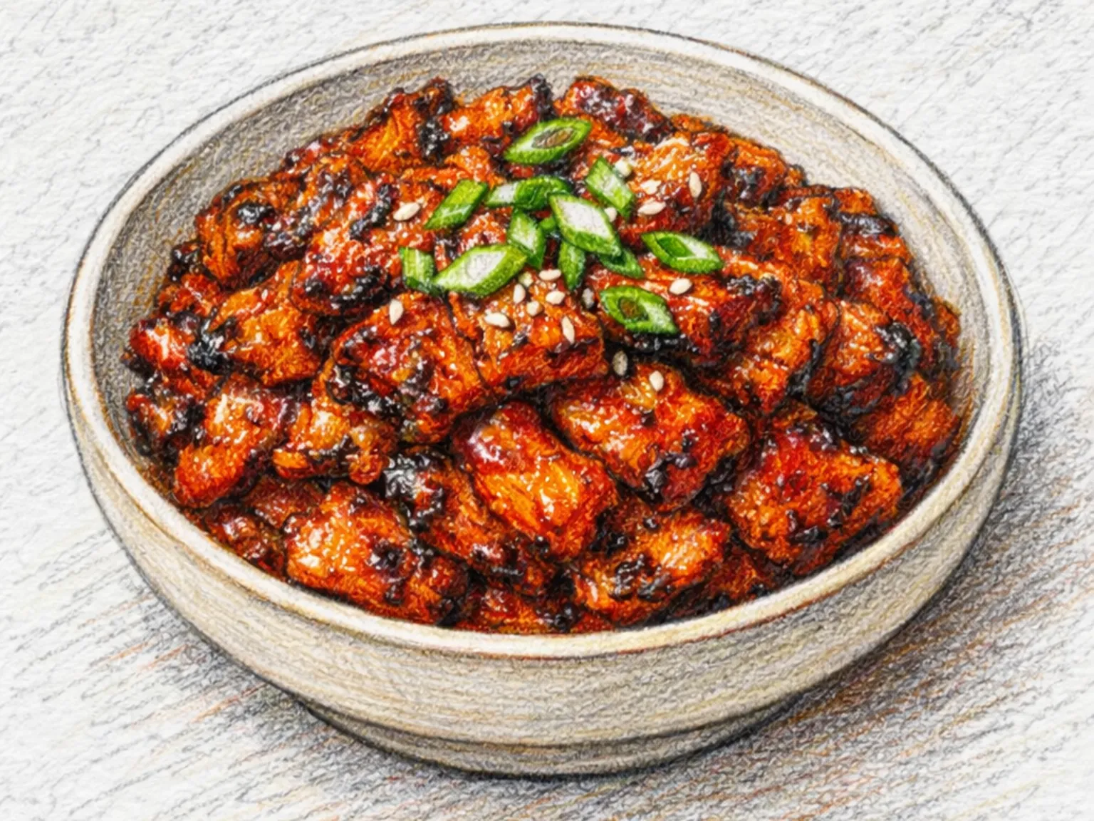 チェユクグイ(豚肉のピリ辛焼き)