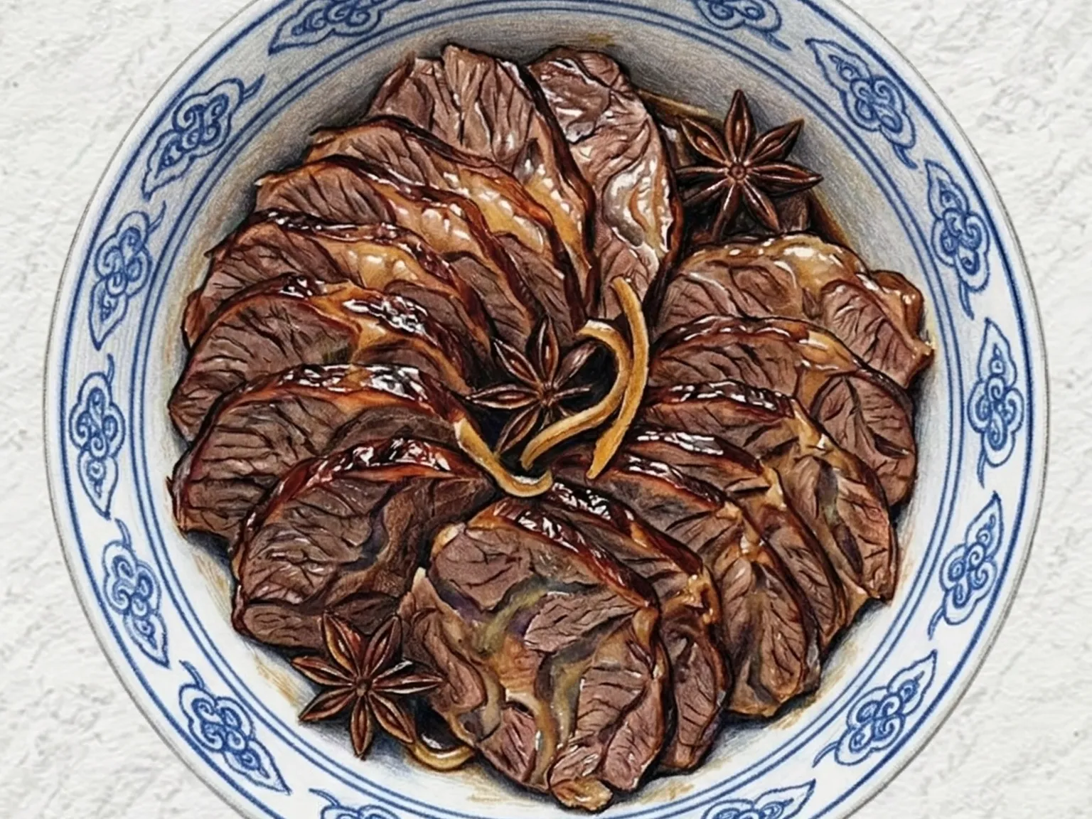 ジャンニュウロウ（中華風牛すね肉の醤油煮）