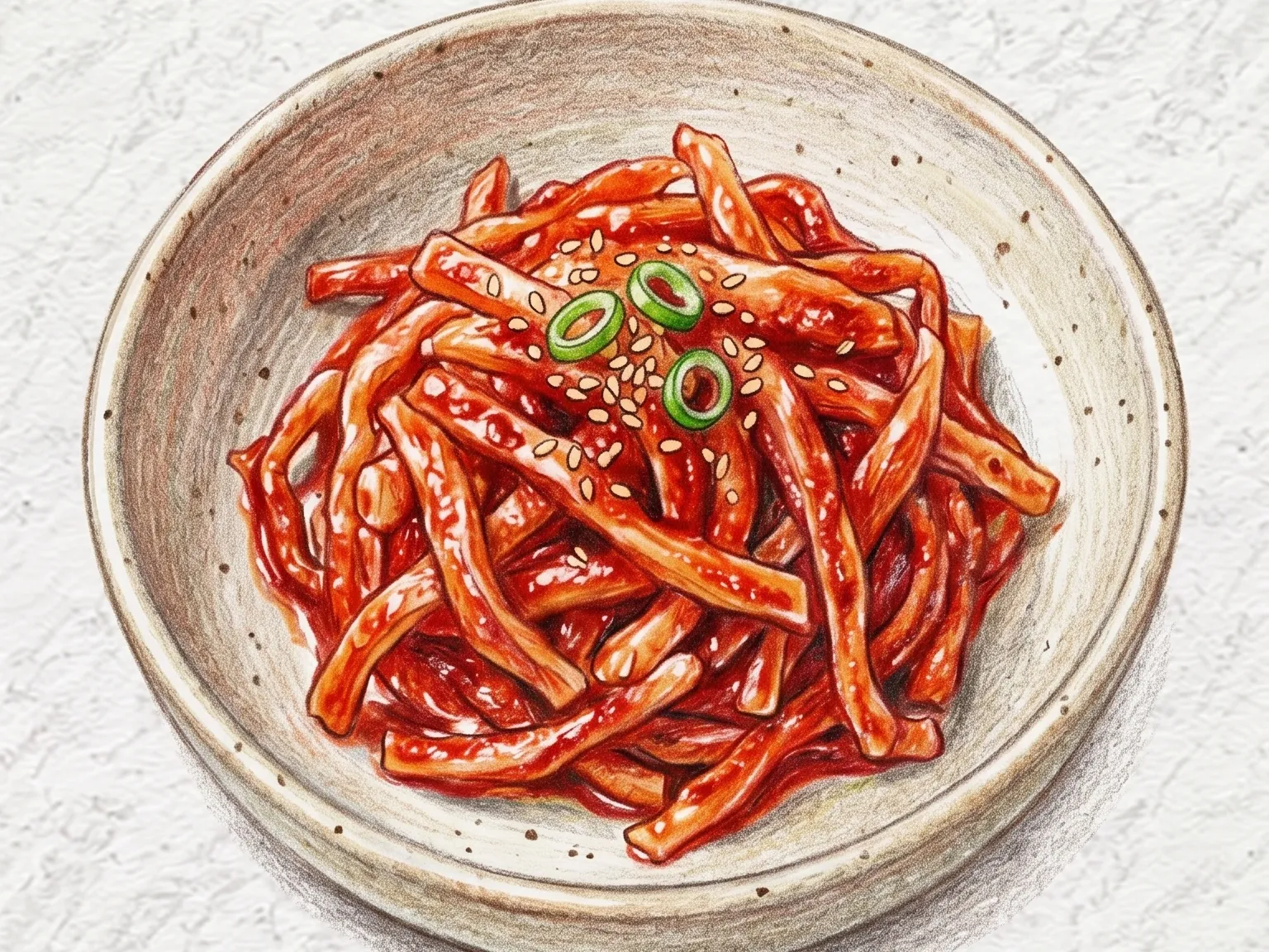 진미채무침