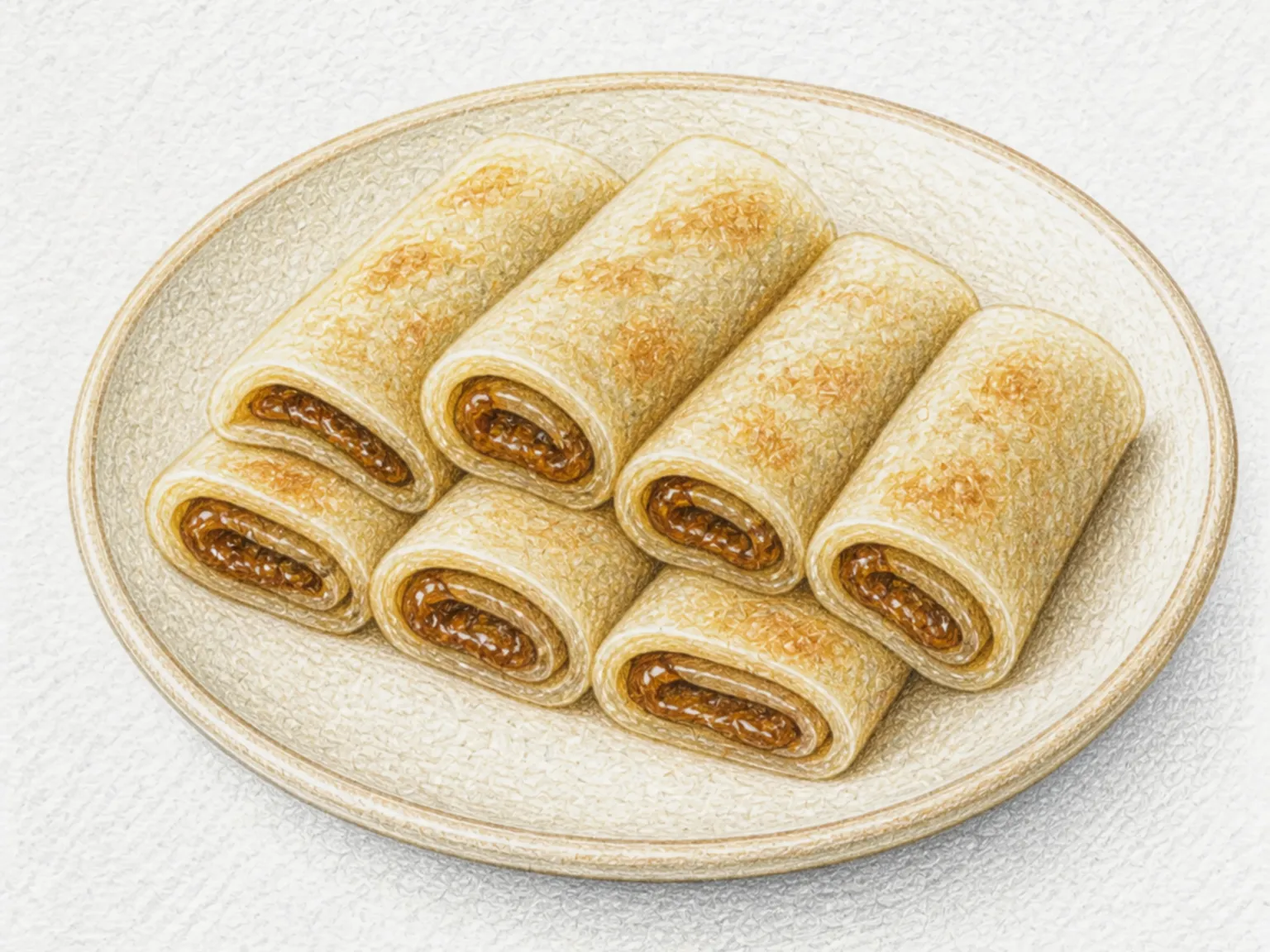 지리야키 (흑설탕 밀전병)