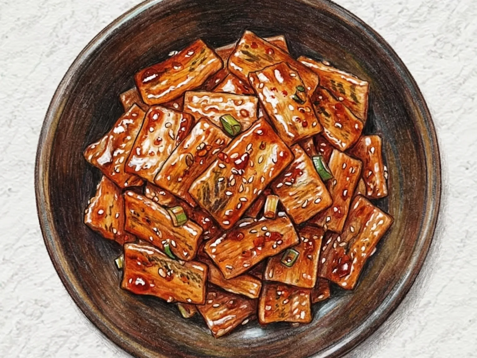 Jjipo-bokkeum (Refogado de peixe-porco seco doce e picante)