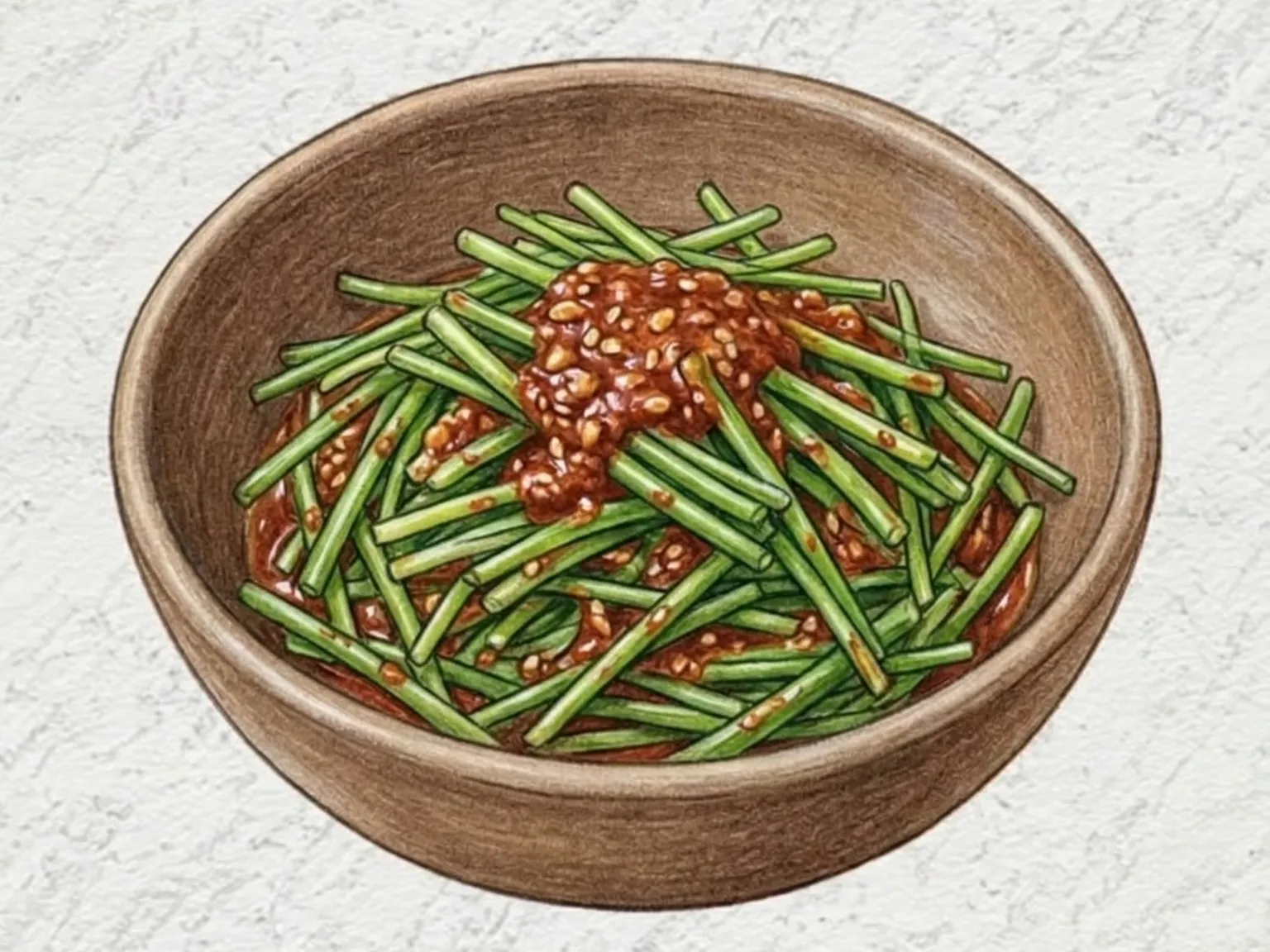 쪽파무침 (삼겹살 곁들임 된장 양념 파무침)