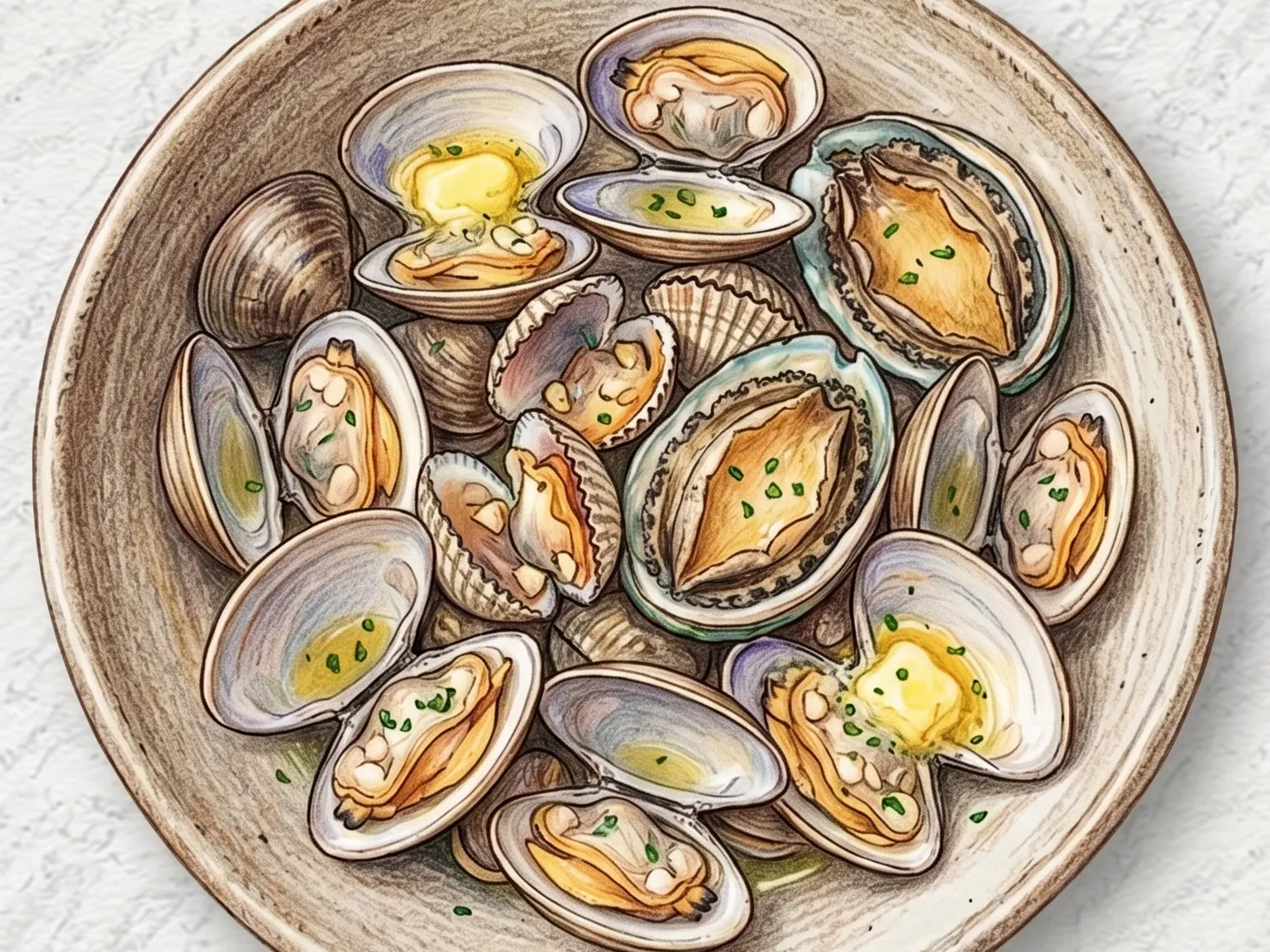 Korean Grilled Clams (Butter Garlic Mixed Shellfish Grill)