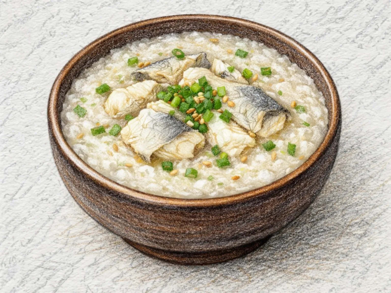 マナガツオ粥（ピョンオジュク）