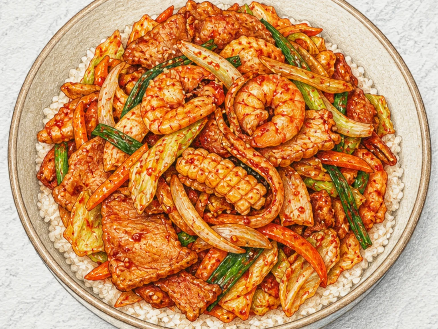 중화비빔밥