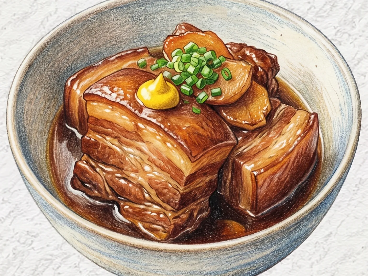 Kakuni (panceta de cerdo japonesa estofada)